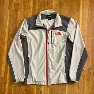 The North Face Nimble Soft Shell Full Zip Gray Track Jacket Men’s Size Small